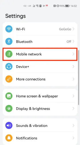 تنظیمات apn هواوی